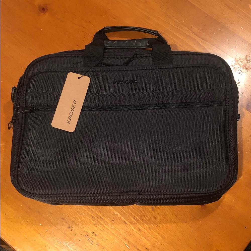 KROSER Black Laptop Bag for Men